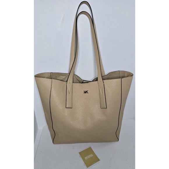 Michael Kors Junie Large Leather Tote Bag Butternut 17x13" - Picture 1 of 12
